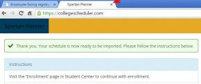 Close the Spartan Planner browser tab or window to return to the launch page.