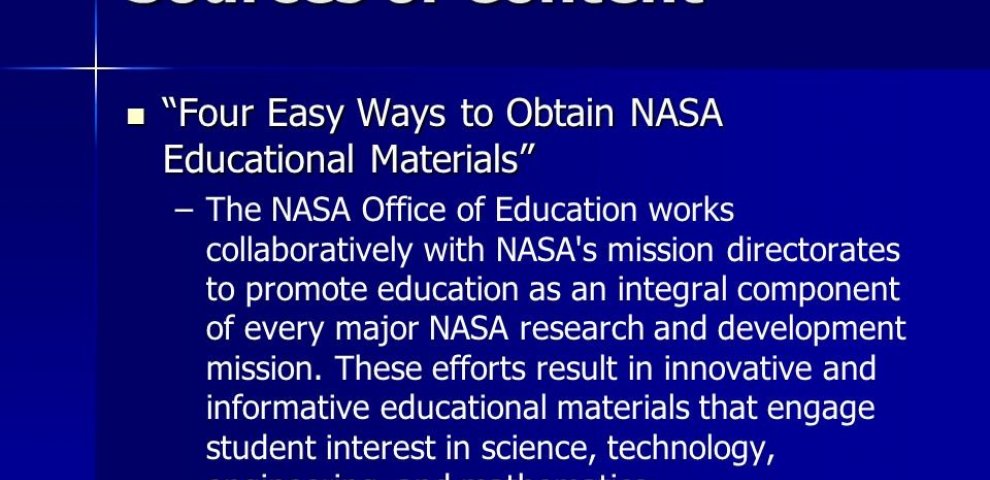 NASA Educational Materials