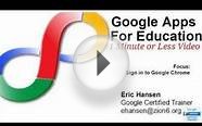 Student Login to Google Chrome (1 Minute or Less)