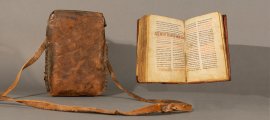Coptic Bible and Case: